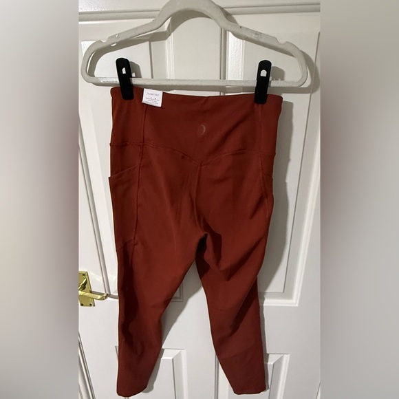 2/$35 NWT Jessica Simpson Tummy Control Pocket Leggings Burnt Henna sz L - Picture 4 of 8